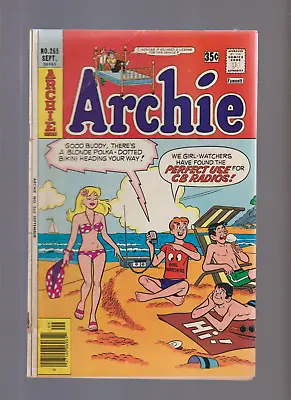 Archie #265 (1977) CLASSIC BLONDE POLKA DOTTED BIKINI BEACH DECARLO COVER • $7.50