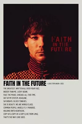 Louis Tomlinson Faith In The Future A3 Print Poster CD.  • £16.99