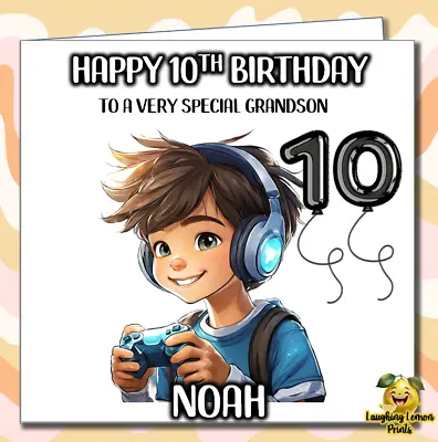 Personalised Gaming Birthday Card Gamer Teenage Son Nephew Brother Grandson /DE • £2.99