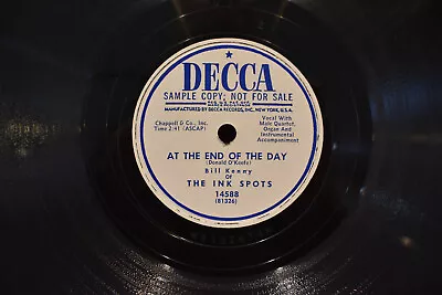 PROMO The Ink Spots 'I See God/At The End Of The Day' 78 • $3.57