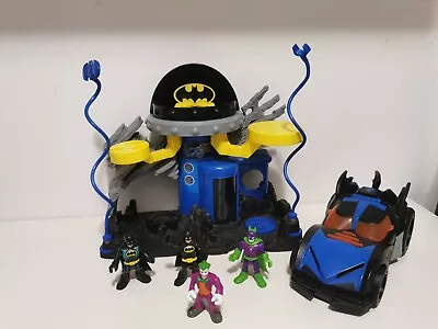 Imaginext Batman Batcave Command Centre Playset + Batmobile + 4  Figures Bundle • £13.95