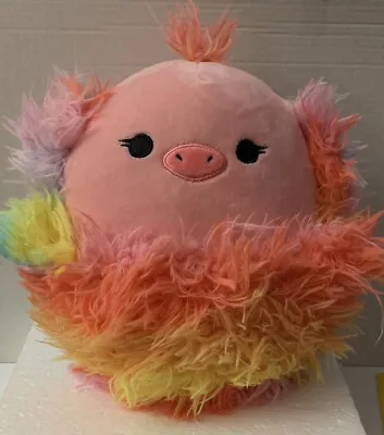 $12.95 • Buy Squishmallow Elda The Ostrich Bird Pink Rainbow 8  Stuffed Plush Animal Toy 
