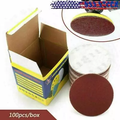 100PCS 6Inch DA Hook & Loop Sandpaper Sanding Discs Sand Sheet Grit 40 - 2000 • $21.73