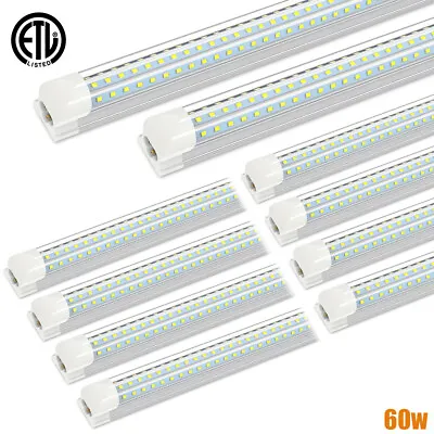 T8 4FT LED Shop Lights 60W 7200LM High Output Ceiling Tube Light Fixture 6500K • $262.79