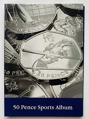 Olympic 50p Coins Complete Set In Lighthouse Album (M3899) • £99