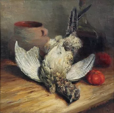 French France “ La Bécasse” Still Life Of Game Oil On Canvas By Marcel Dyf   • $7496.25