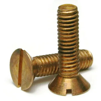 #8-32 | Silicon Bronze Slotted Flat Head Machine Screws - Select Length & Qty • $1301.50