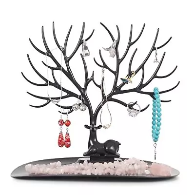 Antique Birds On Tree Stand Jewellery Holder Display Christmas Gift Men Women • £10.99