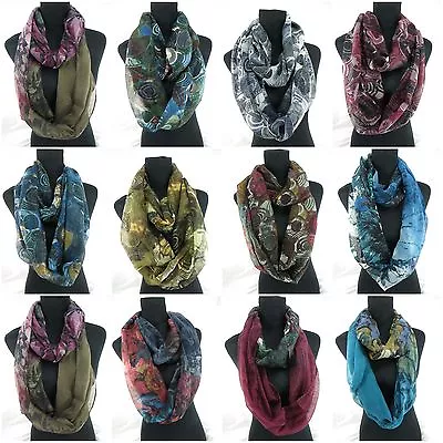 Lot Of 12 Bulk Infinity Scarf Wrap Fashion Women Circular Cowl Loop • $41.99