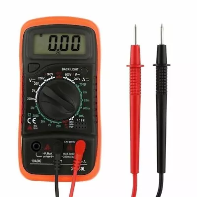 LCD Digital Multimeter Voltmeter Ammeter AC DC OHM Current Circuit Tester Buzzer • £7.10