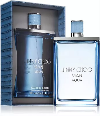 £64.99 • Buy Jimmy Choo Man Aqua Eau De Toilette Natural Spray 200ml Men's,Brand New &Sealed 
