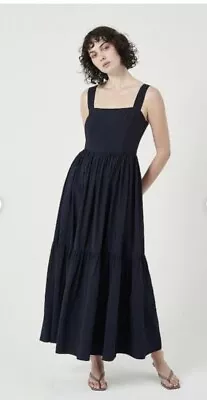 Witchery Navy Maxi Tiered Dress Size 10 • $75