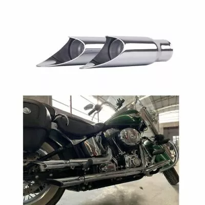 Shorty GP Slip On Exhaust 2004-2022 For Harley Sportster 883 1200 Chrome • $89.99