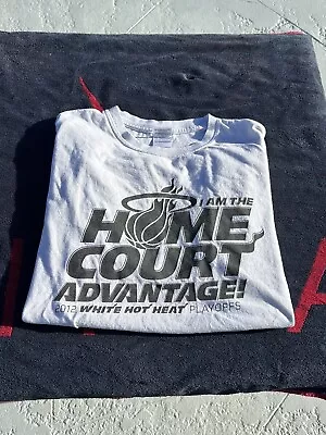 2012 Miami Heat Playoffs White Hot T Shirt Size Xl • $15