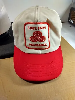 State Farm Insurance Vintage Snapback Mesh  Ball Cap Free Shipping!! • $15