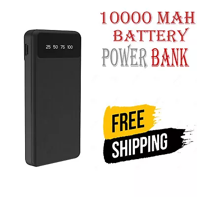 Power Bank 10000mAh External Battery Portable Charger For IPhone 15 14 13 12 XS • £5.99