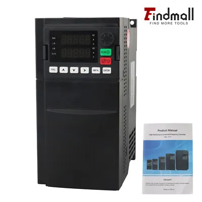 Single To 3 Phase 7.5KW 10HP 220V Variable Frequency Drive Inverter CNC VFD • $159.06