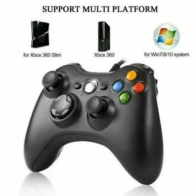 Dual Shock Xbox 360 Controller For Windows & Xbox 360 Console PC USB Wired HOT • $22.99