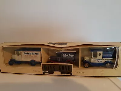 Vintage Days Gone Die Cast Models (Dairy Farm Pack Of 3) In Original Box • £3.99