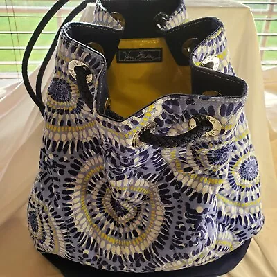 Vera Bradley Drawstring Backpack.  Waterproof Interior.  Great Beach Tote. • $12.99