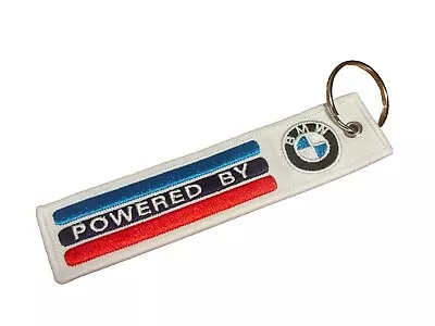 Motorcycle Jet Tag Keychain Lanyard Embroidery Logo Pendant For Powered By BMW • $15