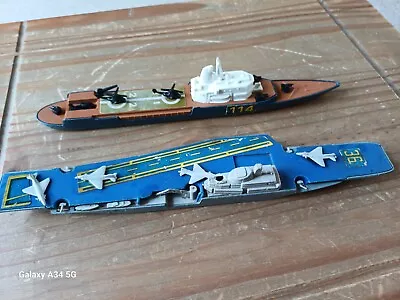 Vintage Matchbox Sea Kings Diecast Model Warships Aircraft & Helicopter Carriers • £10