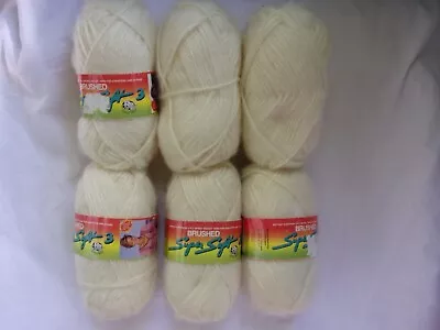 Brushed Super Soft 3 Lana Moro Off-white Yarn • $22.50