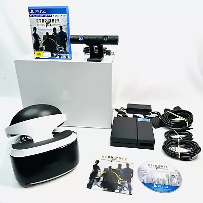 Boxed Sony Playstation PS VR Virtual Reality Headset Cables Camera 1 Game Tested • $280