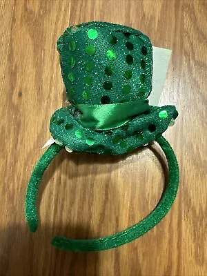 Leprechaun Top Hat Sequin St. Patrick's Day  Mini Headband • $13.99