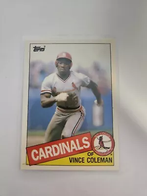 Vince Coleman 1985 Topps Traded TIFFANY Rookie Card #24T CRAZY GOOD CONDITON • $69.99