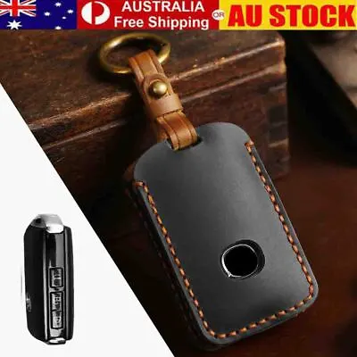 Genuine Leather Car Remote Key Fob Cover Case For Mazda 3 CX4 CX5 CX8 CX9 CX-30 • $18.08