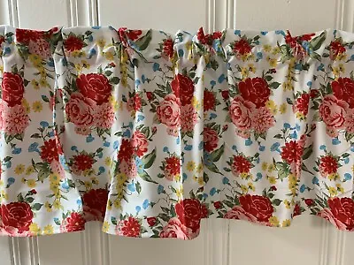 $16.99 • Buy Pioneer Woman Sweet Rose Floral VALANCE CURTAIN Kitchen Living Room Bedroom RV
