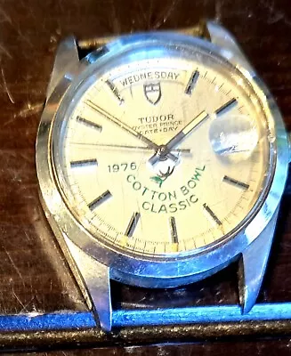 Vintage Rolex Tudor 1976 Cotton Bowl Classic Commemorative Watch Georgia Bulldog • $560