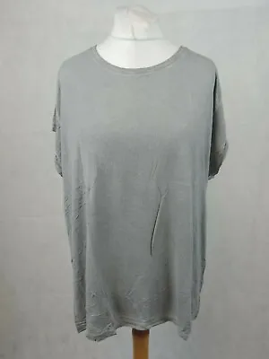 £11.99 • Buy Simply Be Acid Dye T-Shirt Grey UK 24 LN019 BB 01