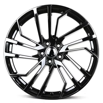 19  New Rs5 Style Gloss Black Wheels Rims Fits Audi Volkswagen Vw 5x112 20x9 +35 • $899