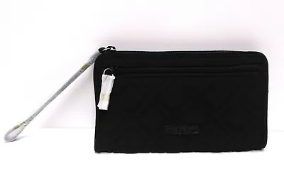 Vera Bradley RFID Front Zip Wristlet CLASSIC BLACK - NWT • $41.99