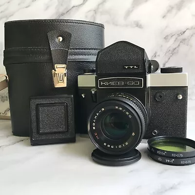 Medium Format Reflex Camera Kiev-60 TTL Volna-3 Lens Pentacon Six Mount • $334.89