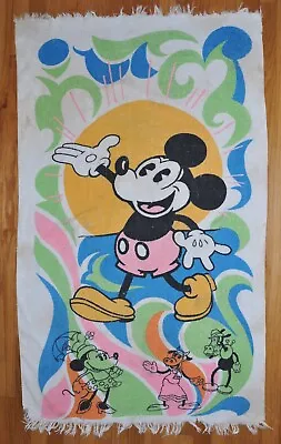 VTG Pacific Supersorb Mickey Minnie Beach Towel Clarabelle Cow HoraceHorsecollar • $9.99