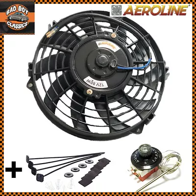 £39.95 • Buy 9  80w Aeroline® Electric Radiator 12v Cooling Fan With Thermostat UNIVERSAL 