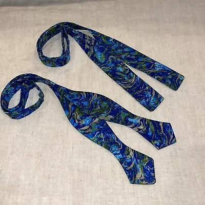 Vintage 1960’s Abstract Print Bow Tie Lot • $26.99