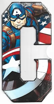 $9.99 • Buy Captain America Tin Letter  C  Wall Decor
