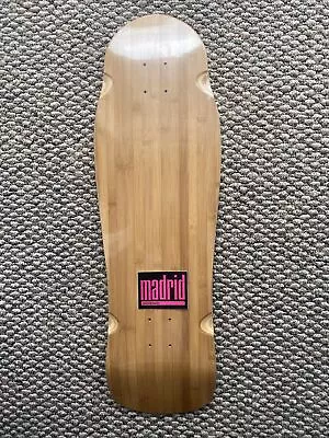 Madrid Old School Skateboard 80s Shape New Old Stock Bamboo Madrid Vintage Decal • $69