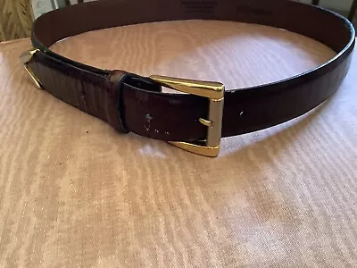 $21.40 • Buy Yves Saint Laurent Pebble Grain Cowhide Belt, Size 32
