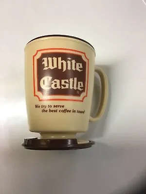 Vintage White Castle Restaurant Travel Sipper Coffee Mug 12 Oz. NOS Whirley • $25