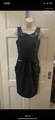 Kate Fearnley Sequin Party Classy Cocktail Tailored Dress Size 10 • £35