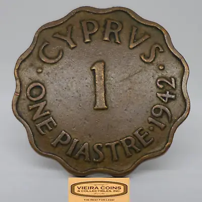 1942 Cyprus 1 Piastre - #C32388NQ • $3.99