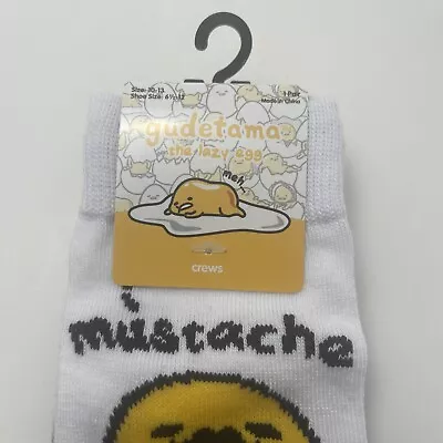 Mens Funny Mustache Theme Socks  I Mustache You A Question  Crew Size 10-13 NEW • $15.49