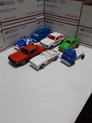 Lot Of 7 1970s Plastic Cars All Made In USA By Various Manufacturers  • $45