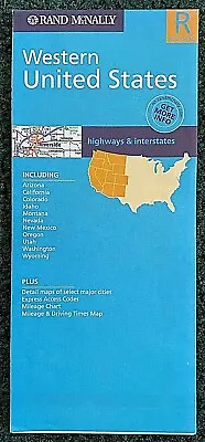 Vintage 2004 Rand McNally Western United States Map-Arizona California Etc • $9.95
