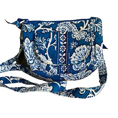 Vera Bradley Blue Lagoon (Retired) Lizzy Flap Front Crossbody Bag Purse • $16